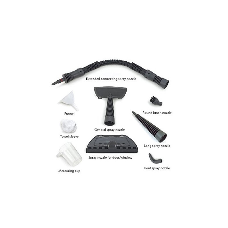 Performance Tool W50079 Red/Black 900W Handheld Steam Cleaner