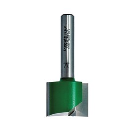 Trend CraftPro Straight Two Flute Router Cutter Bit, 1/2 Inch Shank, 10mm Cut Diameter & 35mm Cut Length, Tungsten Carbide Tipped, C016AX1/2TC