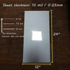 BANLTRE 12 x 24 Flat Packaging Mylar Sheet Milky Translucent