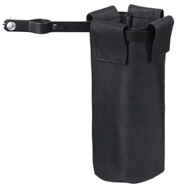 Drum Stick Bag, Adjustable Nylon Drum Stick Holder, Drumstick or Brushes Mallets Container Bag, Clamp-On Lockable Aluminium Alloy Drumstick Holder for Drum Set, Up to 10 Pairs of Sticks, Black