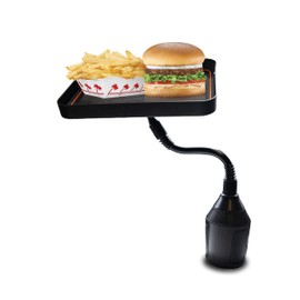 CupHolderHero Universal Multifunction Tray & Removable Liner Mat - Car & Truck Accessories - Non Slip Anti Dust Surface to Enhance Cup Inserts - Fits Most Vehicle Interiors (Orange Trim)