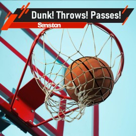 Senston Basketball Size 7 with Pump Indoor Outdoor Basketballs for Training, Game