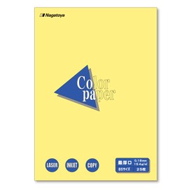 Nagatoya Shoten Color Paper Na-4503 B5 Thickest Mouth 0.007 inch (0.18 mm), 25 Sheets Cream