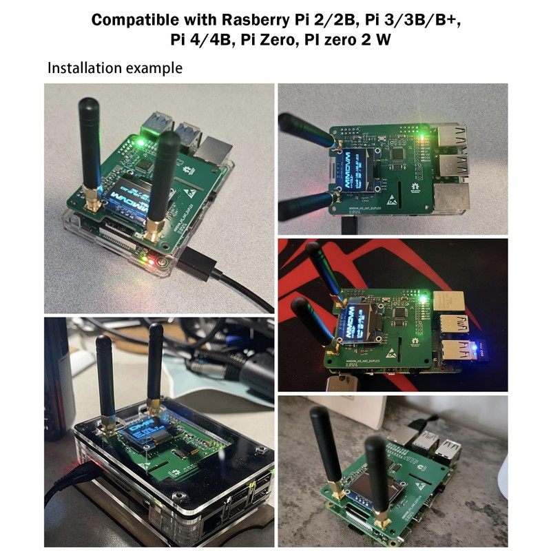AURSINC MMDVM Duplex Hotspot Module Dual Hat V1.5.2 with 0.96