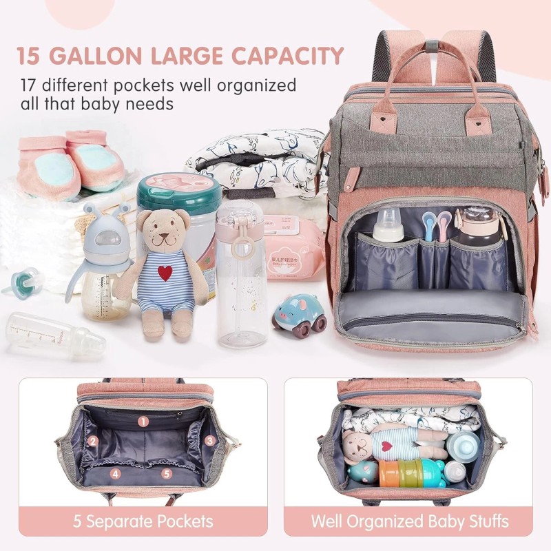 Bag Backpack – Large Capacity Diaper Bag with Changing Pad,