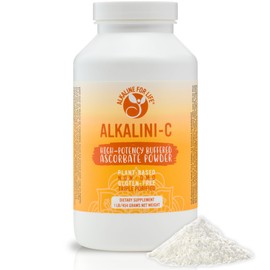 Alkalini-C Vitamin C Powder Supplement, Potent Natural L-Ascorbate VIT C Powder 1500mg, Corn-Free Non-GMO VIT C, Buffered Vitamin C Enhanced Absorption, 100% Pure Form, Immune Support Supplement 16oz