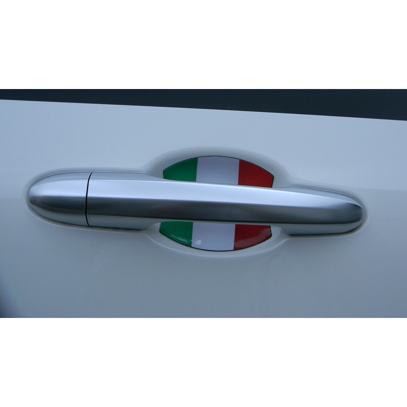 Fiat 500 Italian Flag Car Auto Door Handle Trim Molding
