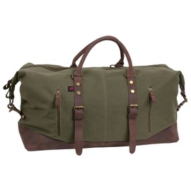Rothco Extended Weekender Bag - Vintage Style Travel Companion - Canvas Travel Duffle Bag - Olive Drab