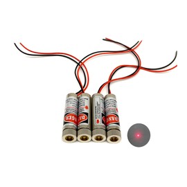 Red line Laser Module Industrial Laser Group Module Adjustable Focal Length (5mw-point-4pack)