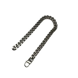 SanThree Pure Titanium Cuban Link Bracelet for Men Wrist, Ultra Light Skin Friendly Cuban Chain Bracelets for Men Women, 5.5mm Width,7.87 Inch Length Jewelry with Box Package