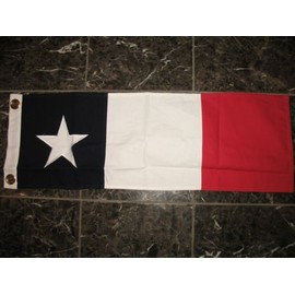 Moon Knives 10x33 Embroidered Sewn Texas Dodsons Cotton Flag 10''x33'' Banner Historic Size - Party Decorations Supplies For Parades - Prime Outside, Garden, Men Cave Decor Flag