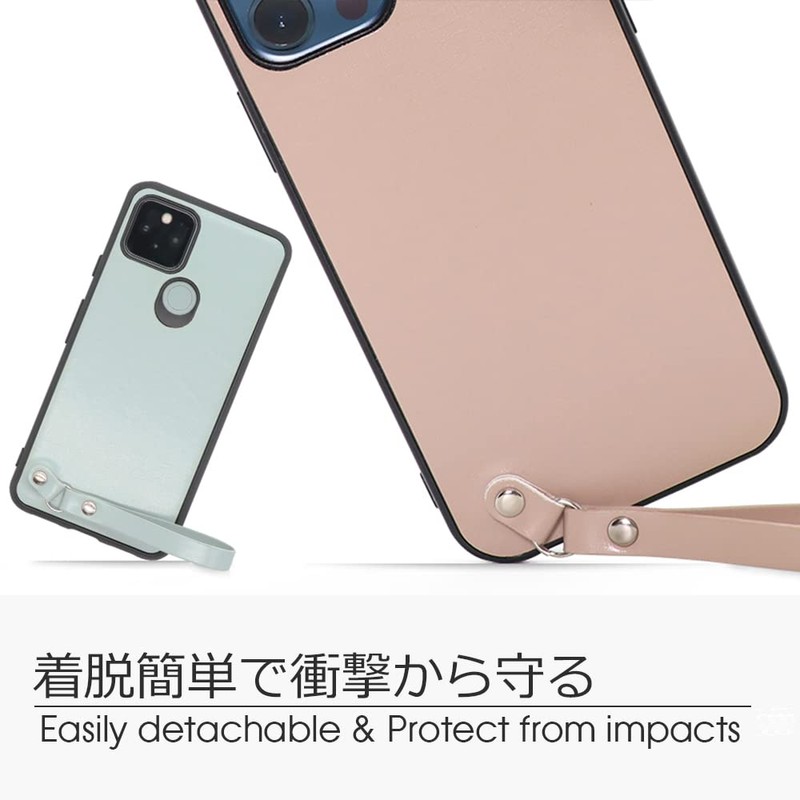 LOOF MACARON-SHELL AQUOS R9 / R10 ケース カバー ストラップ 本革