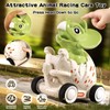 AIQI Dinosaur Toy Car, Set of 4 Car Toys from