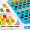 Puyeipt 4 Pcs Silicone Gummy Candy Molds, 55 Cavities Non-Stick