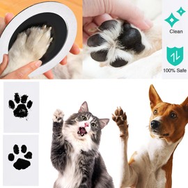 Mtoysy Paw Print Set Dog and Cat, Dog Paw Print Making, Baby Handprint and Footprint Set, Clean Touch Ink Pad, Keepsake Family Gift, Baby Imprint Set (3 Pieces)