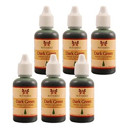 Butterfly Food Coloring Extract 1oz (30ml) (Green Coloring, Pack of 6)