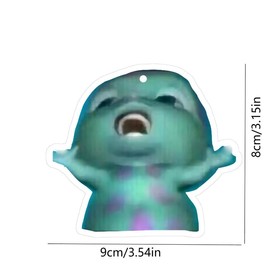 Cartoon Pattern Car Air Freshener, Car Rearview Mirror Hanging Aromatherapy Tablet, Car Interior Decoration Accessories for Women & Men