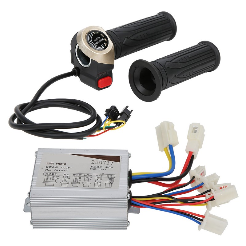 24V 500W Brush Controller with LCD Display Electric Quantity Throttle