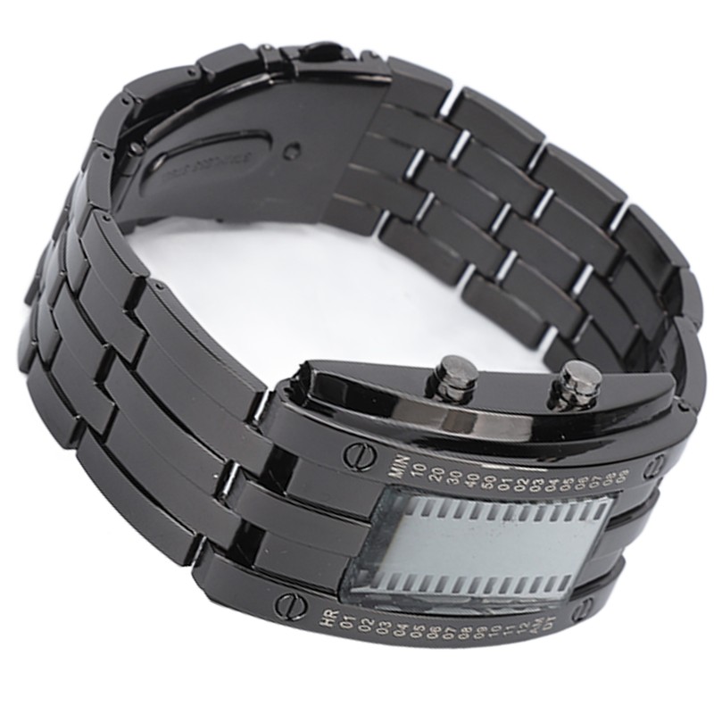 Men's Watch Fashion Exquisite Waterproof Alloy Men's LED Watch with