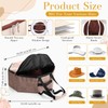 Wonderjune 2 Pcs Cowboy Hat Box for Storage Collapsible Sturdy