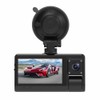 3 Cameras Dash Cam Touched Screen Clear Car Rearview Mirror