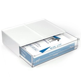 Harhana Printer Paper Holder Desk Organizer with Drawer, Stackable Desktop