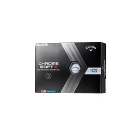 Callaway Golf Balls CHROME SOFT X 2022 1 Dozen (Pack of 12) 4 Piece Triple Track White