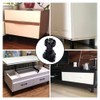 QINGXIANGRONG 6 Pcs Cabinet Foot Plastic Height Furniture Cupboard Leg