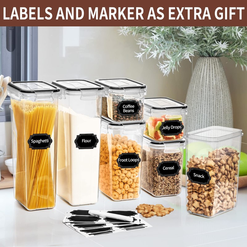 PRAKI Airtight Food Storage Containers Set with Lids - 24