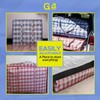G4GADGET 2 Pack Jumbo Laundry Shopping Bags with Zips (100x70x30
