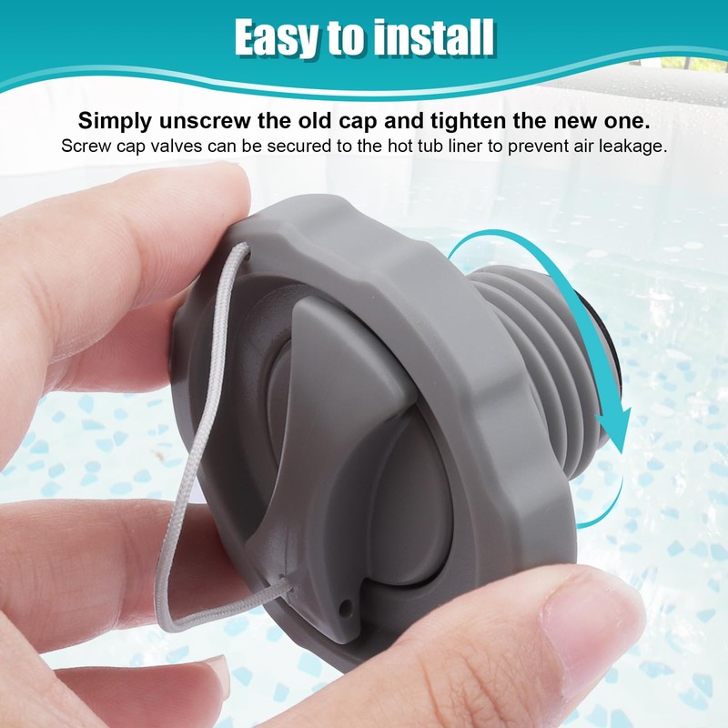 P05767 Air Valve Cap, One Way Air Valve Screw Cap