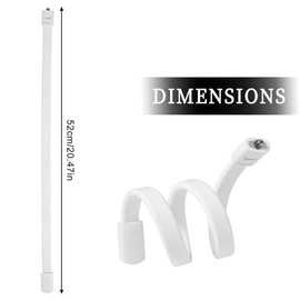 YOCDNOV 1 x Phone Holder, Swivel-Tilt Mounting Bracket, Camera Mount, Flexible and Adjustable, Compatible with Most Baby Monitors for Cot Bed Railing (White)