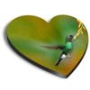1 x Heart MDF Magnets - Hummingbirds Wildlife Small Bird