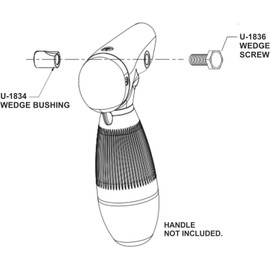Unity Wedge Bushing U-1834 and Screw U-1836 Spotlight Handle U-6701-0101