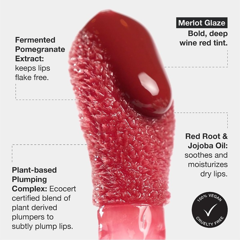 Innbeauty Project Aceite Para Labios Glaze Merlot 0,2 Onzas Líquidas