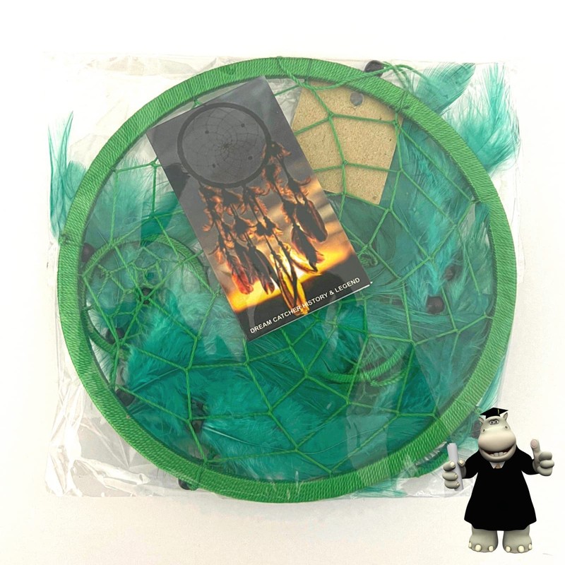 Smart Hippo Large Green Dream Catcher