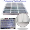 MOSINSBO Galvanized Steel Drain Grate with Base, 12x12 Outdoor Drain