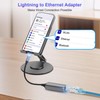 Junsky [MFi Certified] Lightning to Ethernet Adapter, 100Mbps Lightning to