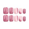 SEMTIM Nail Tips, 24 Pieces, Medium, Short False Nails, Short