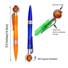 Lopenle 32 PCS Novelty Basketball Pens Cool Sports Ballpoint Pens Team Presents Pens For Stationery School Office Desk Decor Accessories