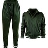 ChoiceApparel Mens Athletic 2 Piece Tracksuit Set (Large, 877-Olive)