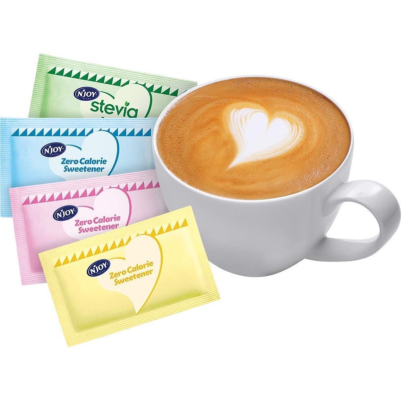 N'Joy Zero Calorie Sweetener | Pink Saccharin Packets | 2000