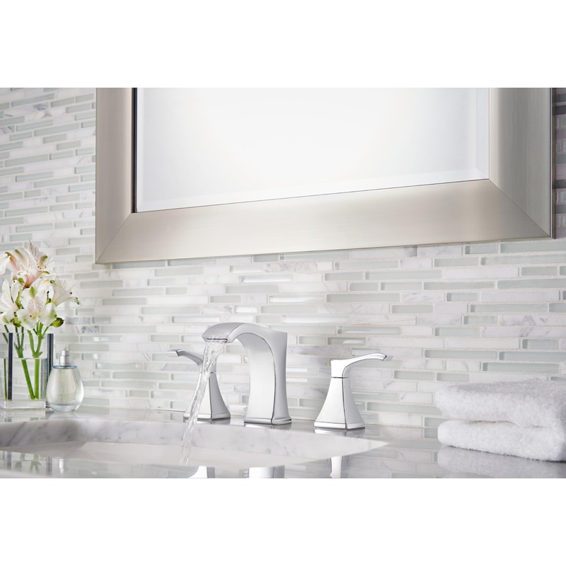 Pfister Venturi Bathroom Sink Faucet, 8-Inch Widespread, 2-Handle, 3-Hole, Polished