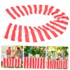 Mikinona Striped Tablecloth Red White Party Table Cover Decorative for