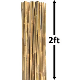 Dlh Western Natural Poles, Plant Support Garden Stakes 2ft Long (25-Count), Dlh Western