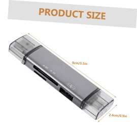 TEHAUX USB Card Reader Multi Functional Adapter for Memory Cards OTG Support for Devices High Speed Jack Compact Design for Easy Storage and Maintenance