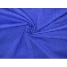 58" Wide Crush Cotton Crepe Fabric - Available in 10 Colours - Dark Orange/Blush/Royal Blue/Lemon/Black/White/Scarlet/Amethyst/Pink and Peach Royal Blue
