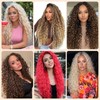 Curly Wig for Women, Red Wig, 26 inch, Synthetic Long
