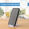 15Pcs Clear Plastic Display Stand, Two Part Adjustable Clear Acrylic