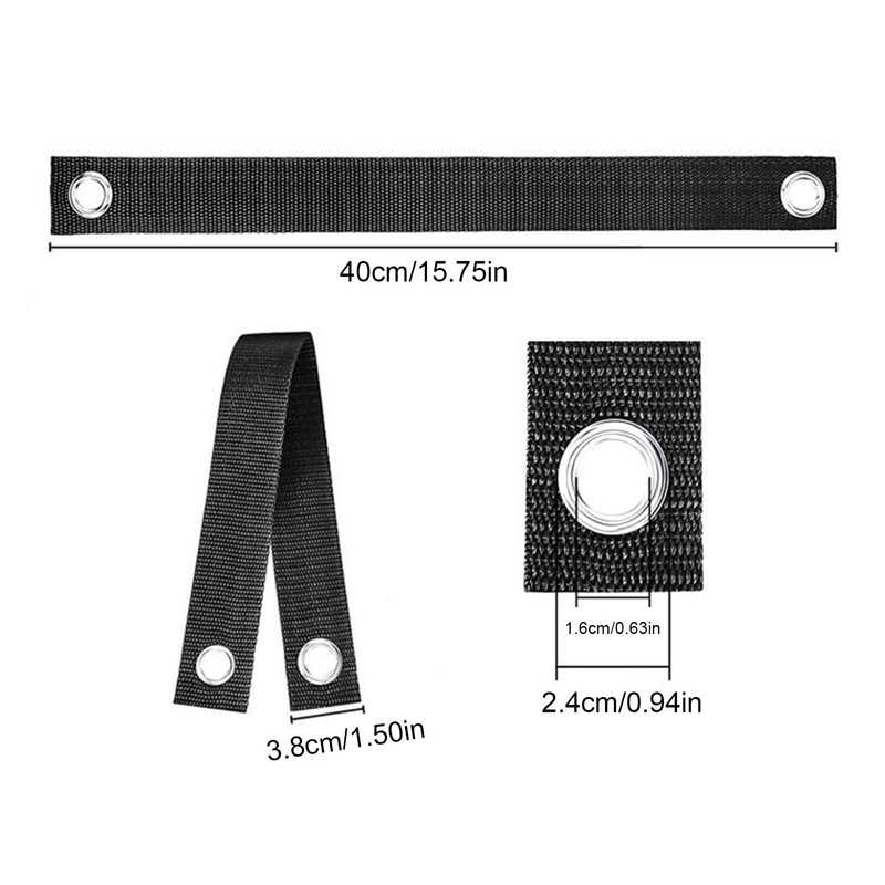 GOLOVENLD 4Pcs Windproof Tree Belt Nylon Fixed Strap Garden Fixing